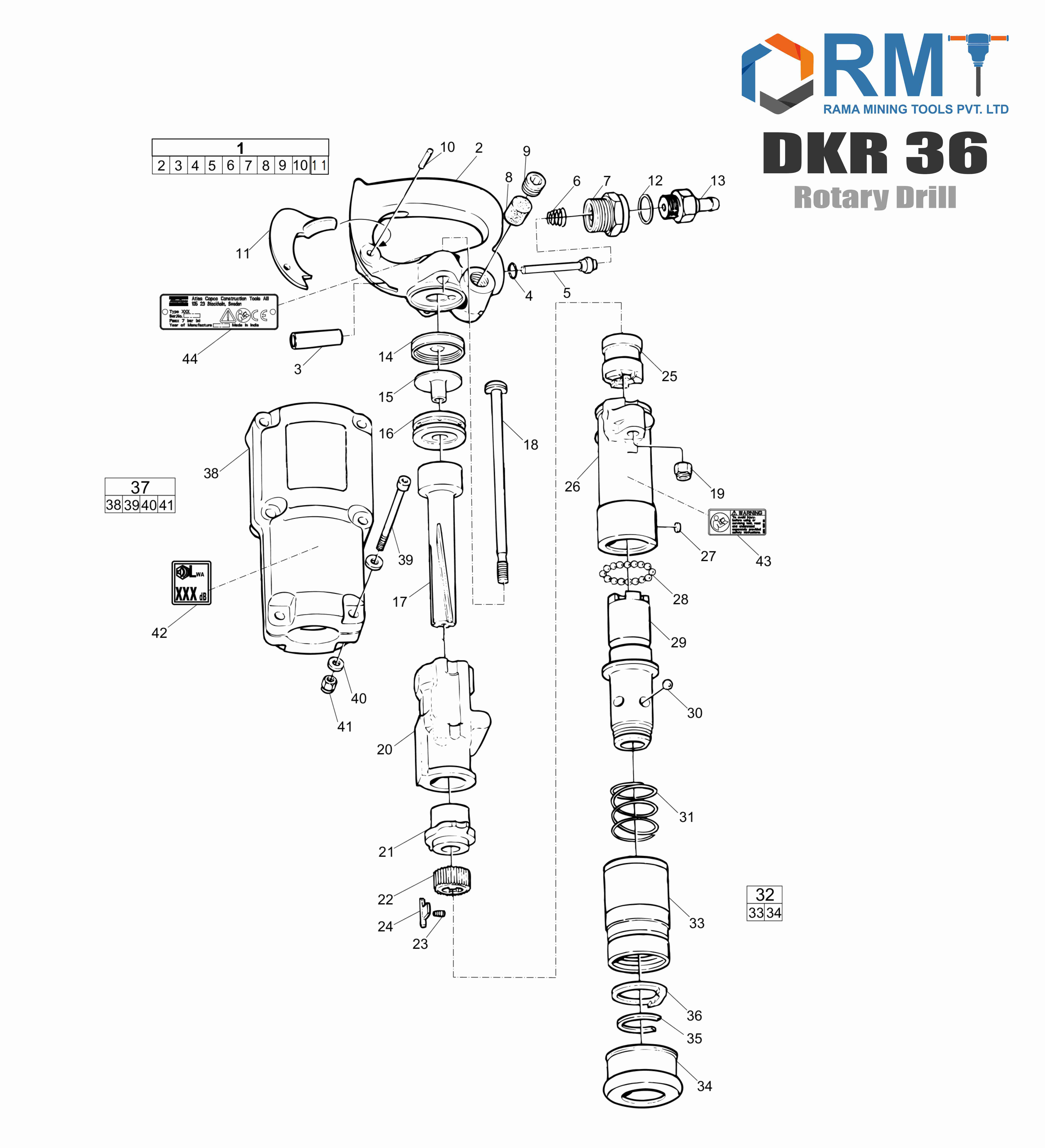 DKR 36 Combi drill